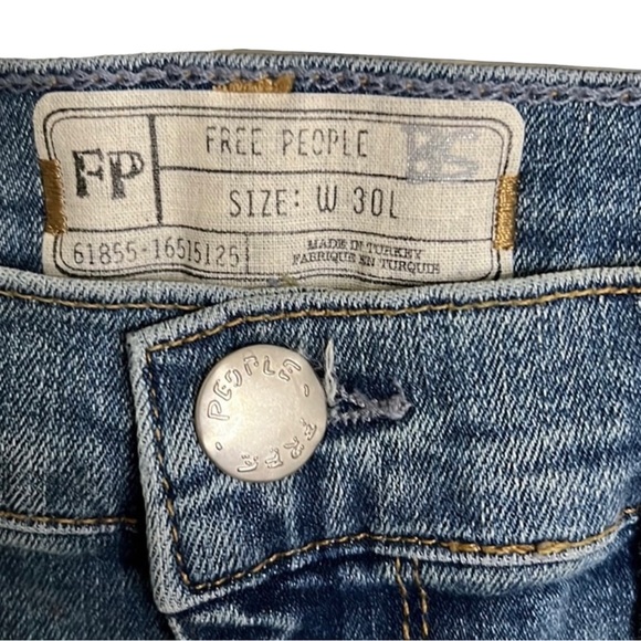 Free People High Waist Skinny Ankle Jean Size W 30 L - Picture 3 of 8